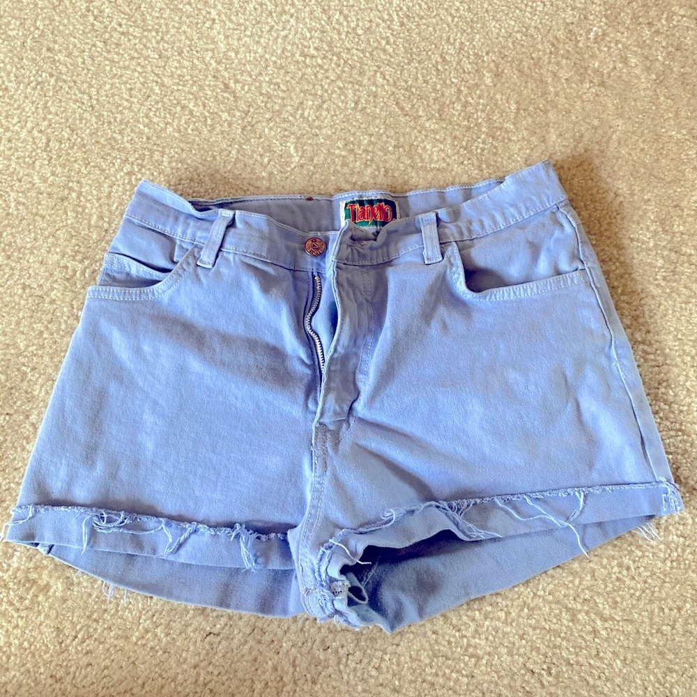 Periwinkle high waisted shorts